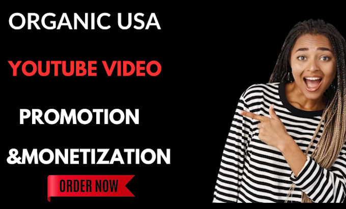 Gig Preview - Do organic USA youtube video promotion and complete channel monetization