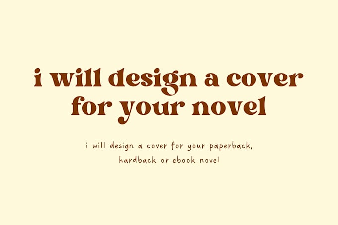 Gig Preview - Design your book cover