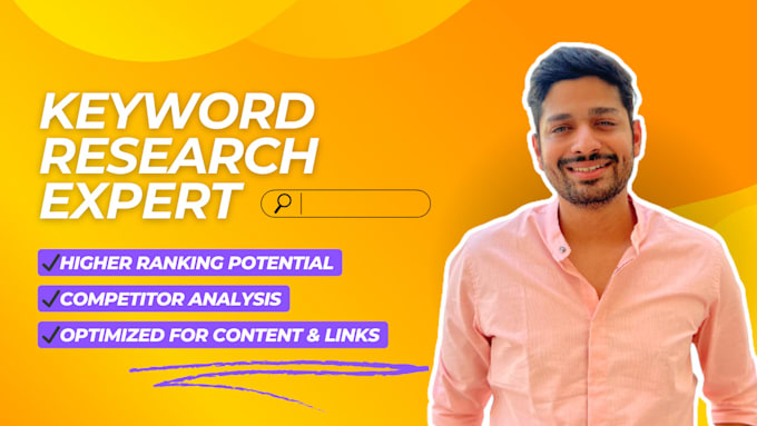 Gig Preview - Do SEO keyword research with long tail and competitor search