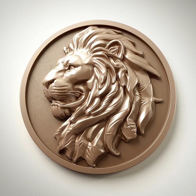 Gig Preview - Sculpt printable coin 3d model 3d bas relief bas relief medallion 3d pendant cnc