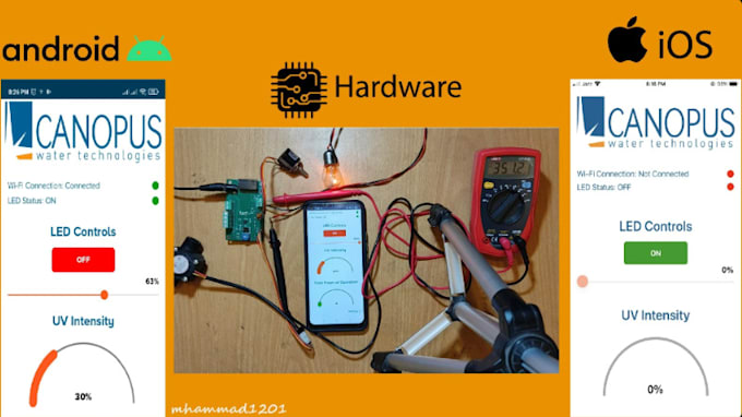 Gig Preview - Develop iot projects, android ios apps for arduino, esp32, esp8266, nrf52