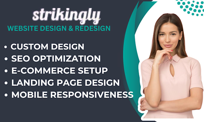 Gig Preview - Design and redesign strikingly website