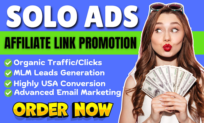 Bestseller - boost sign up with USA solo ads campaign, mlm leads generation, link promotion