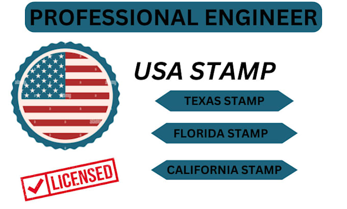 Gig Preview - Do structural engineer, california, ohio, indiana pe stamp for city permit