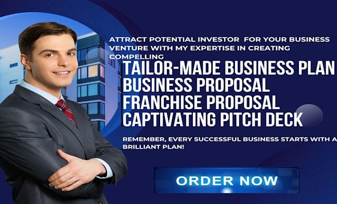 Gig Preview - Write investor ready business plan, proposal, pitch deck, market research