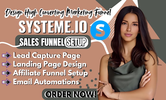 Bestseller - do systeme io sales funnel, landing page, systeme io website design, domain dns