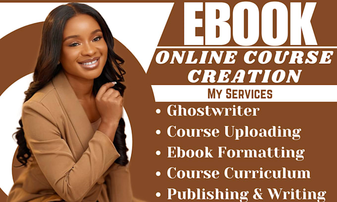 Gig Preview - Do ebook online course creation content ghostwrite ebook fiction story writer