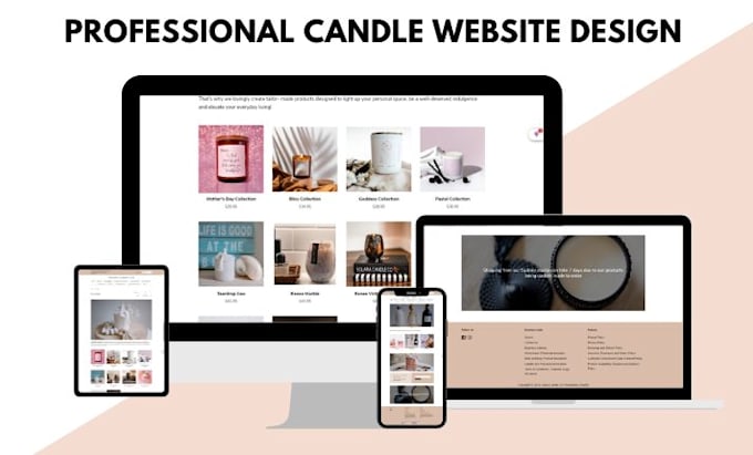 Gig Preview - Design candle website, candle store with shopify