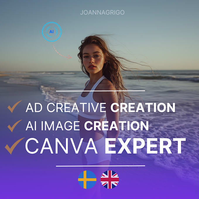 Gig Preview - Combine ai and canva to create high converting ad creatives