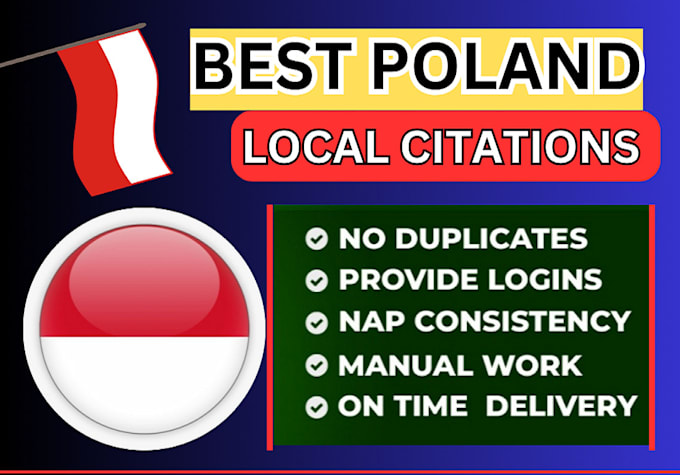 Gig Preview - Do top poland local citations