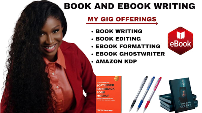 Gig Preview - Be your ghostwriter book and ebook writing book editing ebook writer formatting