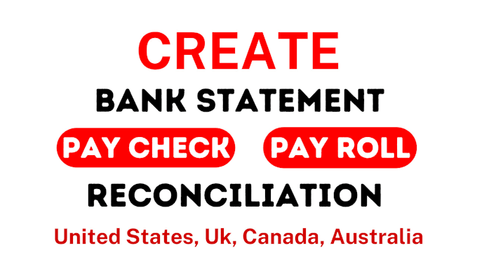 Gig Preview - Reconcile bank statement PDF to editable format, CSV, google sheets