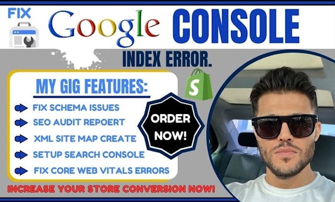 Gig Preview - Fix google search console, indexing issues shopify SEO