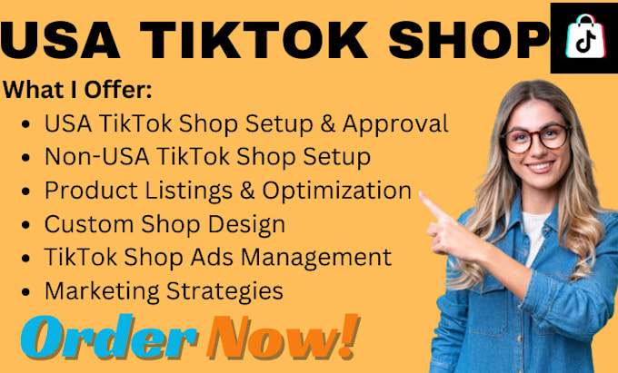 Gig Preview - Setup usa tiktok shop usa tiktok business agency account usa llc registration