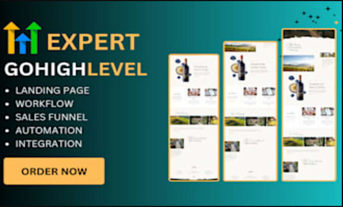 Gig Preview - Build gohighlevel complete sales funnel website automation clickfunnel ghlexpert