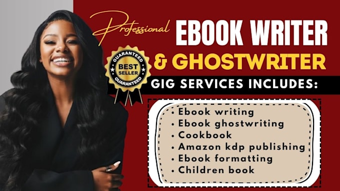 Gig Preview - Ghostwrite children book, workbook, cookbook, amazon kdp book publishing