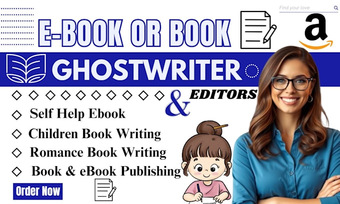 Gig Preview - Ghostwrite and edit self help, christian, romance and nonfiction ebooks for KDP