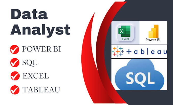 Gig Preview - Do data analysis through power bi, tableau, sql, and excel