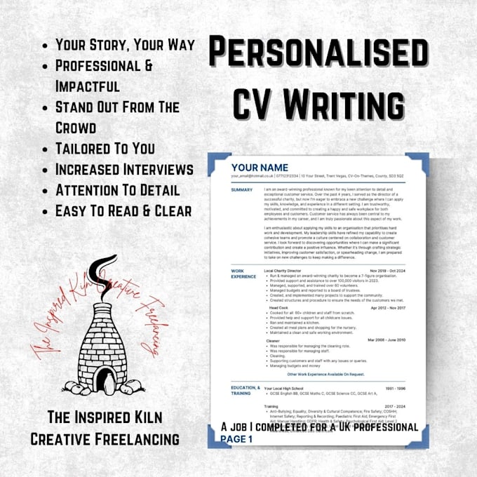 Gig Preview - Create your perfect CV resume