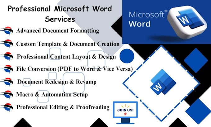 Gig Preview - Do comprehensive microsoft word services formatting, editing and more