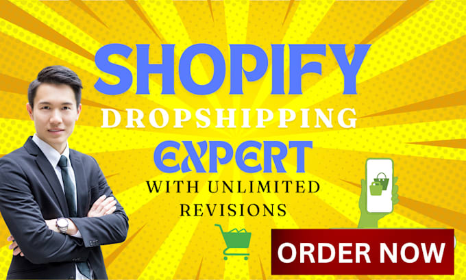 Gig Preview - Setup automated shopify dropshipping store for passive income