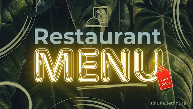 Gig Preview - Design awesome restaurant menu and food menu quickly