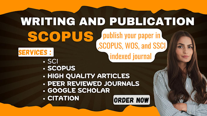 Bestseller - write and publish your article in scopus, wos, sci, isi , scie indexed journals