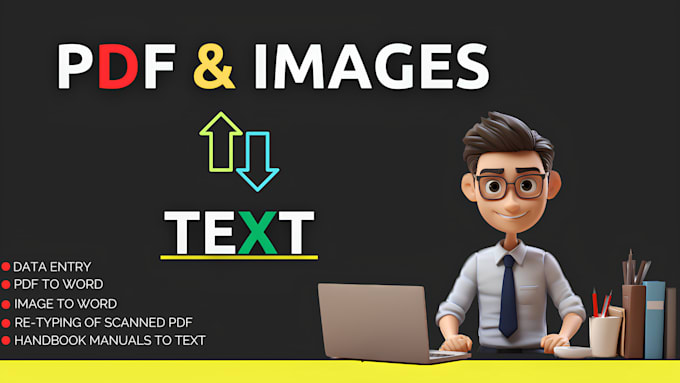 Gig Preview - Convert any PDF or picture to text data entry PDF conversion