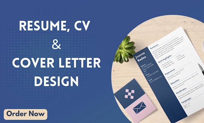 Gig Preview - Write, edit and design resume, CV and cover letter