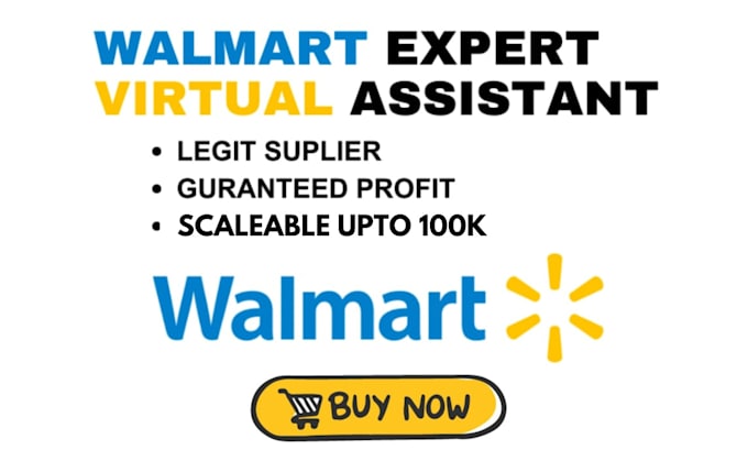 Gig Preview - Your walmart virtual assistant,walmart dropshipping,walmart private label,wfs