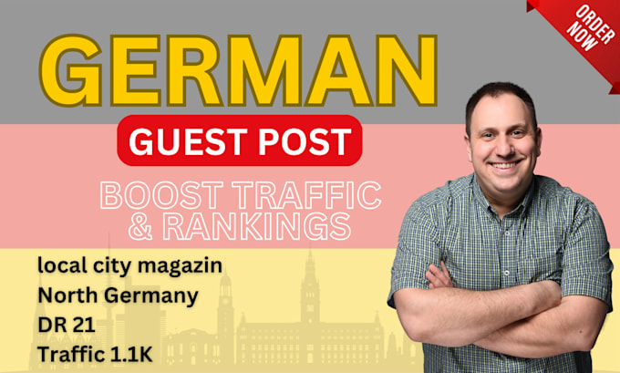 Gig Preview - A german guest post with dofollow backlinks on my local german city blog