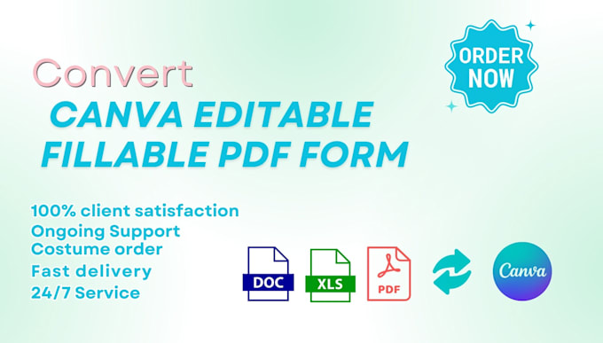 Gig Preview - Convert your document to fillable pdf form