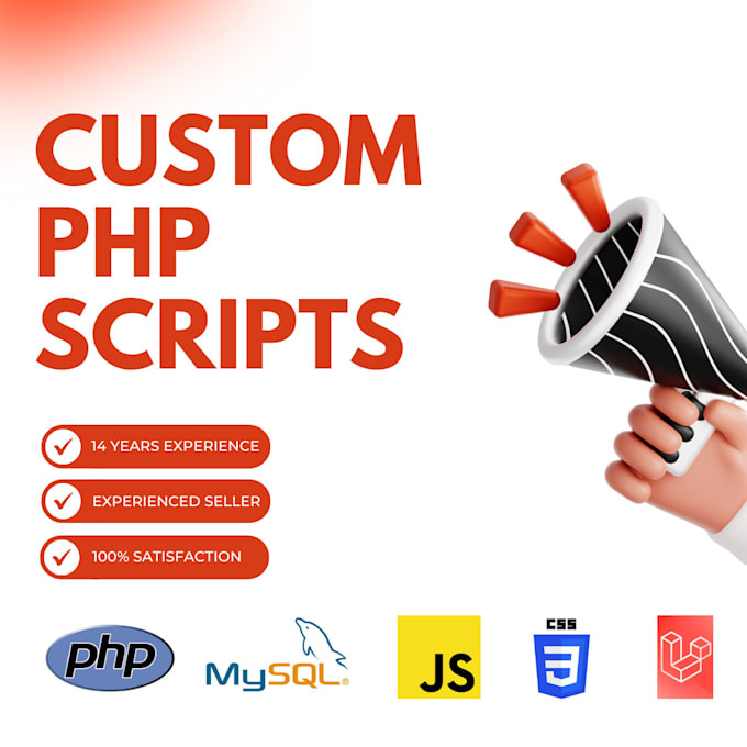 Gig Preview - Write custom PHP scripts, expert coding and quick delivery