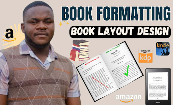 Bestseller - do kindle ebook formatting, book formatting for amazon kdp, book layout design