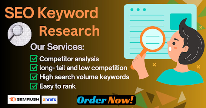 Gig Preview - Do keyword research and competitor analysis for your website