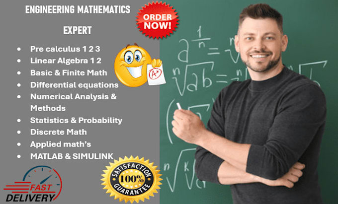 Gig Preview - Help in numerical analysis methods,linear algebra,differential equation,calculus