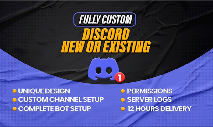 Gig Preview - Setup a custom discord server in 12 hours