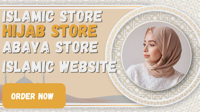 Gig Preview - Design abaya shopify website islamic wears store hijab islamic wear accessories