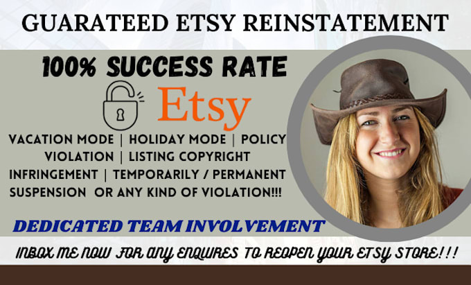 Bestseller - etsy suspension, etsy reinstatement with advance appeal letter for etsy reopen