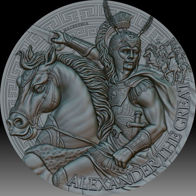 Gig Preview - Do 3d bas relief 3d coin 3d medallion blender 3d printing