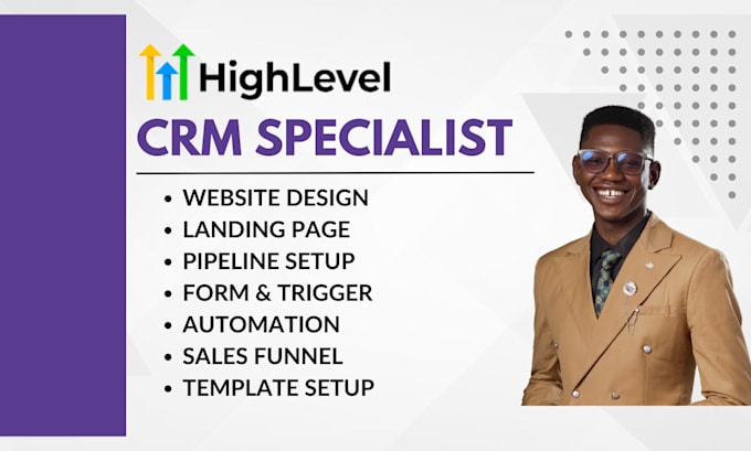 Gig Preview - Be your go high level website sales funnel go high level landing page expert