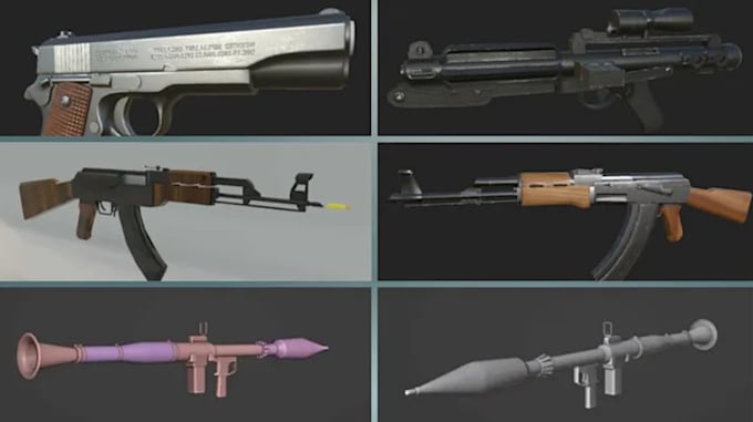 Gig Preview - Roblox gun system, roblox gun model, roblox gun scripting, idle animation