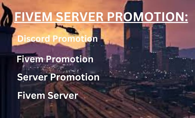 Gig Preview - Do discord server promotion, fivem server promotion