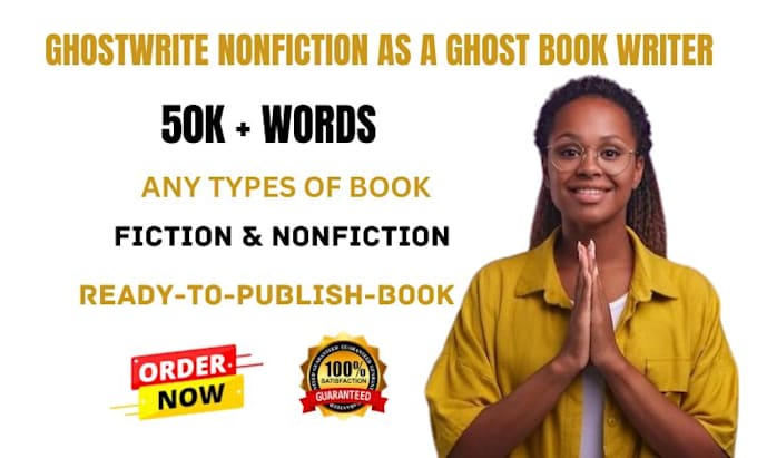 Gig Preview - Ghostwrite your 50k nonfiction as a ghostwriter, ebook writer ghost book writer