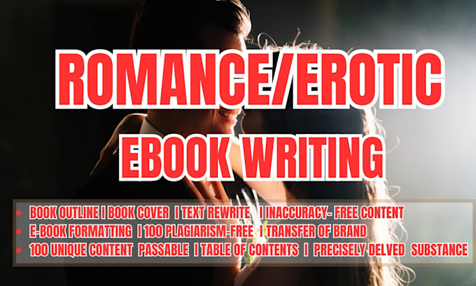 Gig Preview - Be romance ebook ghostwriter for a horror or any romance story as ebook writer