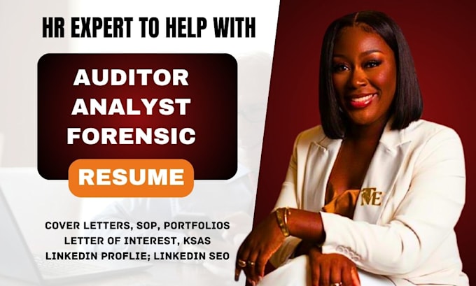 Gig Preview - Write auditor, analyst, forensic, quality assurance resume