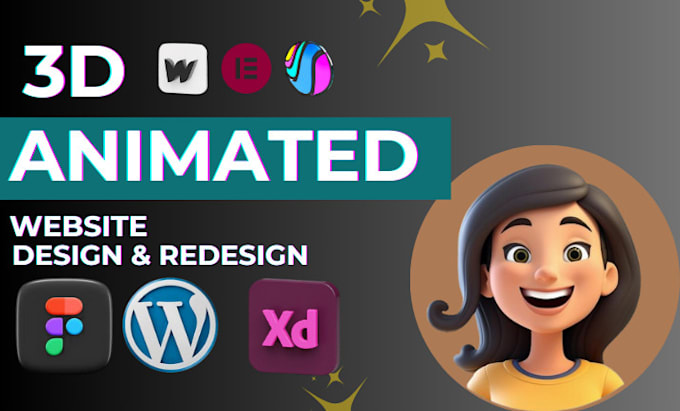 Bestseller - 3d interactive webflow website, spine animation, 3d lottie animation