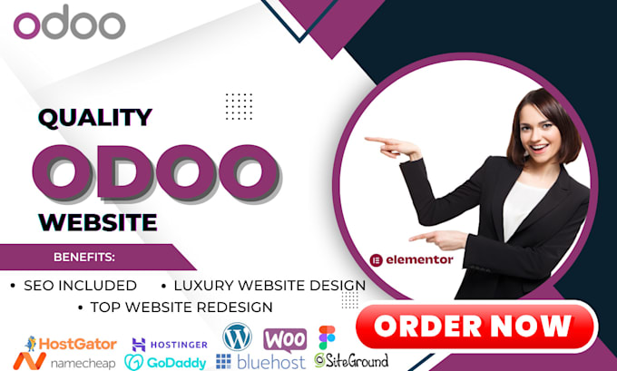 Gig Preview - Develop odoo ecommerce odoo website redesign odoo website design odoo developer