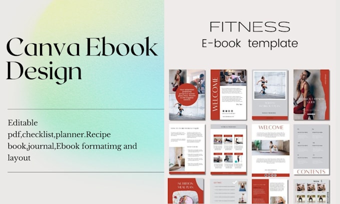 Gig Preview - Design canva ebook, worksheet, journal,checklist, planner