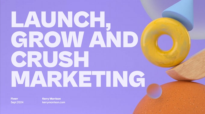 Gig Preview - Help you launch, grow and crush marketing for your store, startup or product